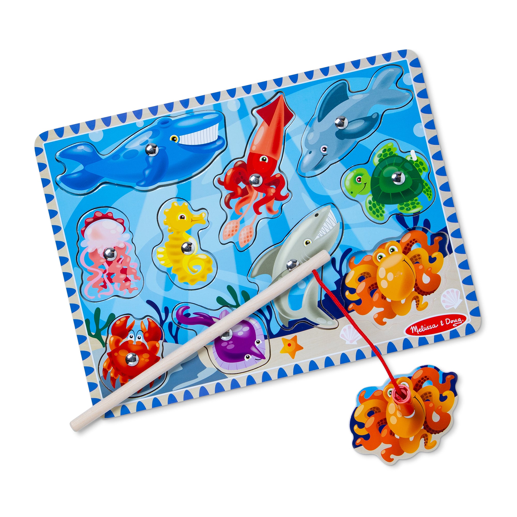 Fishing Magnetic Puzzle Game - 10 Pieces