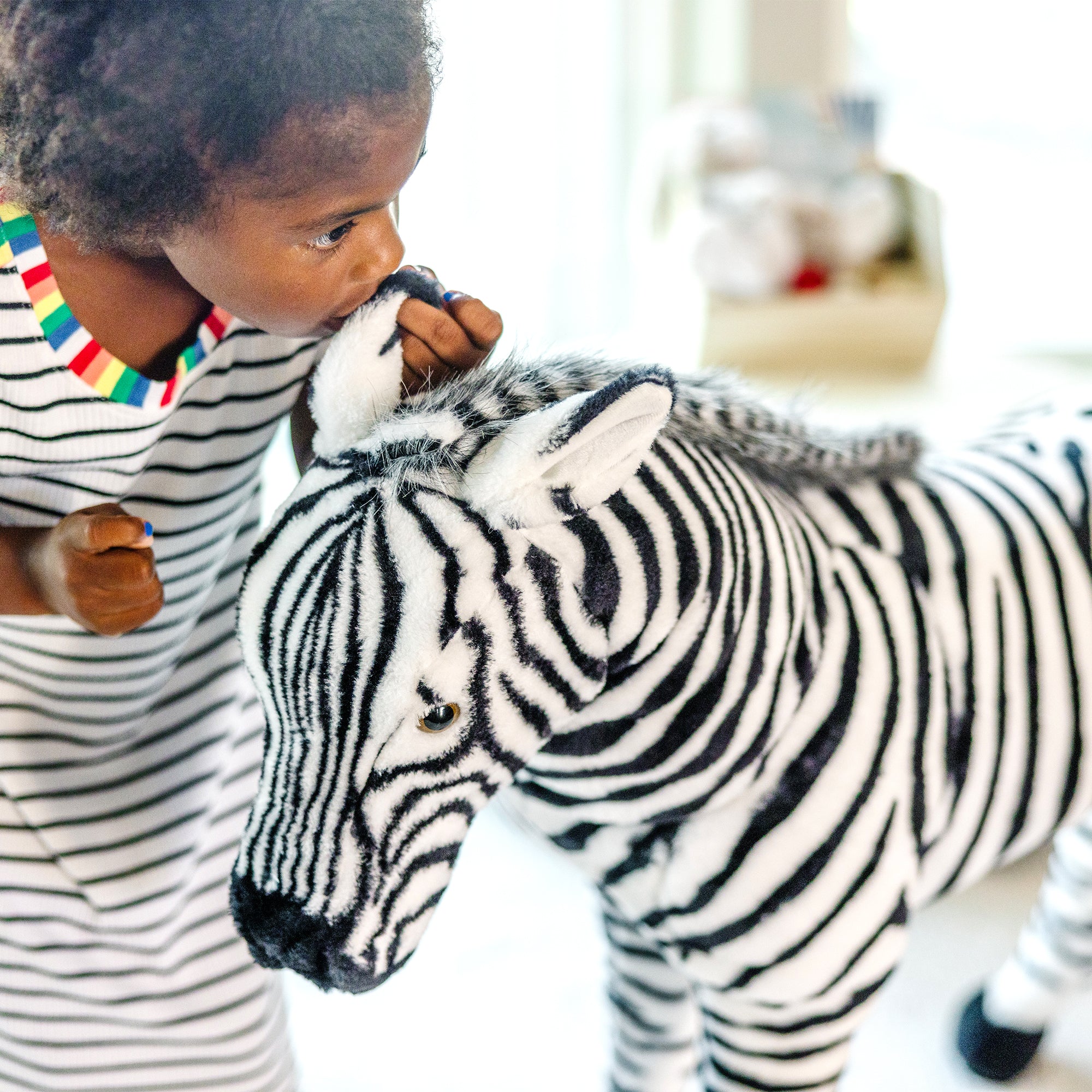 Zebra Lifelike Plush Stuffed Animal - Image 10