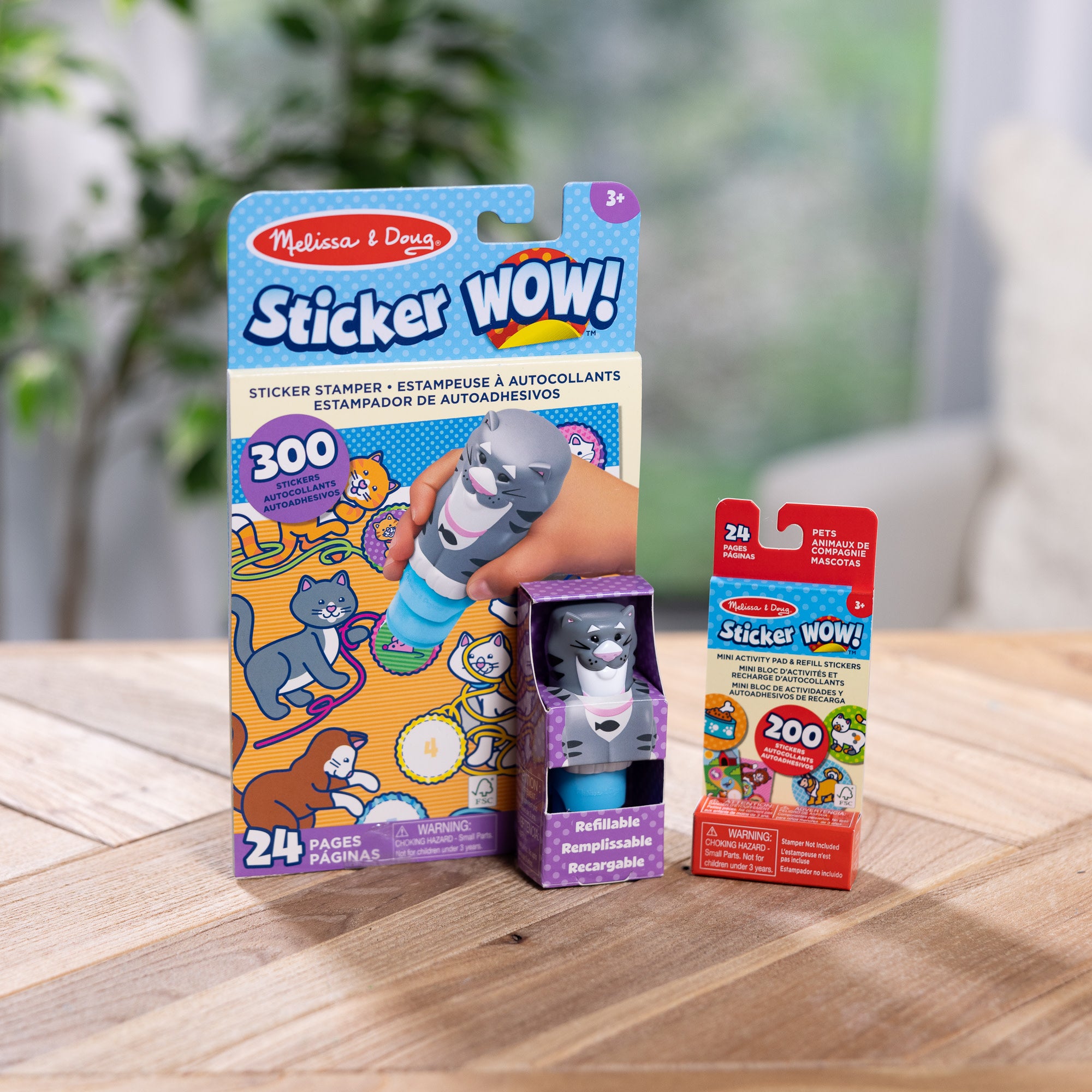 Sticker WOW!™ Cat Bundle: Activity Pad & Sticker Stamper + Mini Activity Pad and 200 Refill Stickers - Image 9