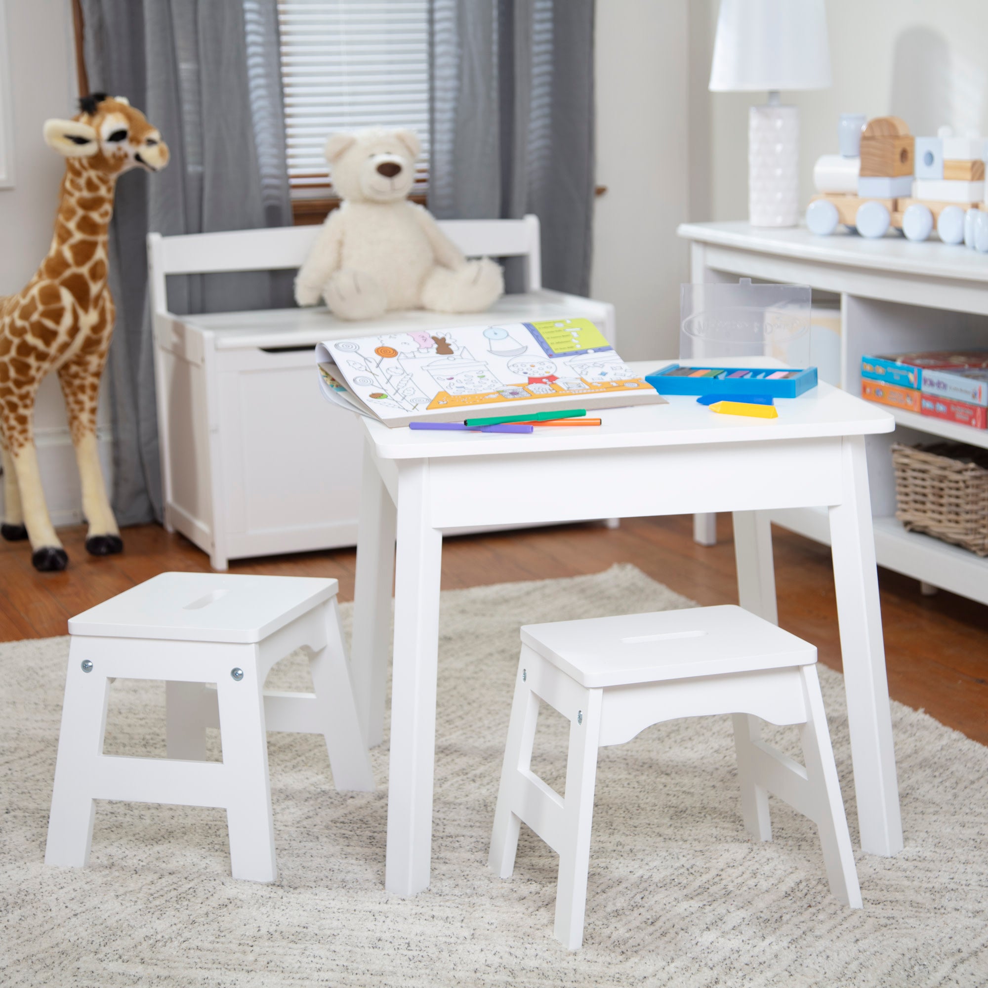 Wooden Stools – Set of 2 - Image 10