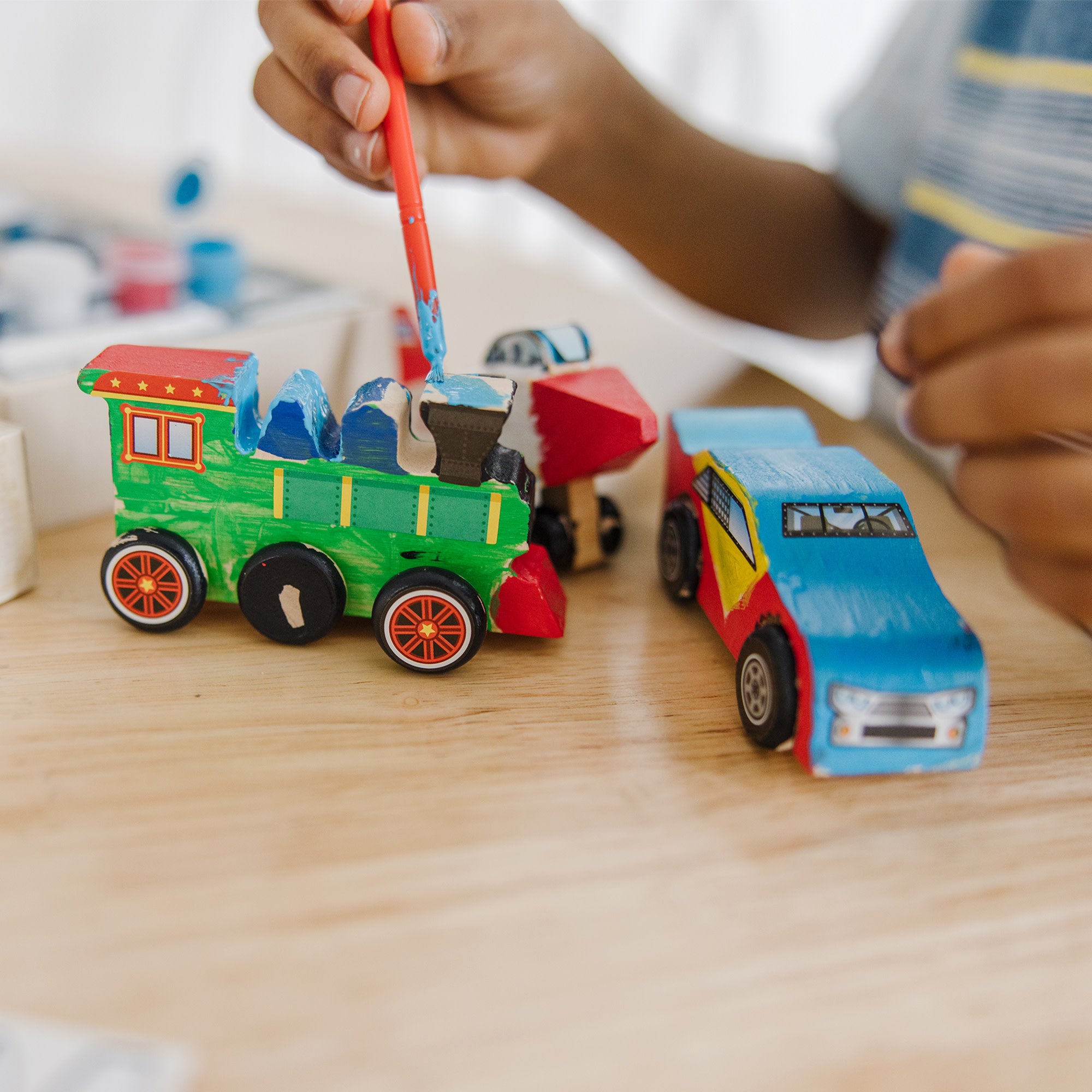 Createed by Me!™ Vehicle Craft Kit 3-Pack: Plane. Train. Race Car - Image 5