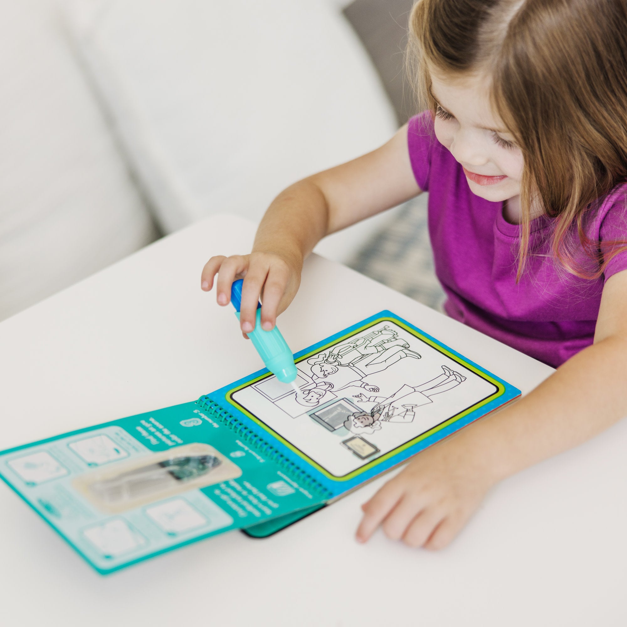 Water Wow! Occupations - Water Reveal Pad On the Go Travel Activity - Image 2